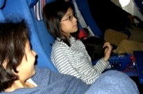 Mary Alice and Abigail on Air France flight 083 to Paris