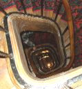 Spiral staircase at the Hotel du Lys