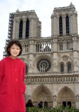 Mary Alice in front of Notre Dame