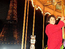 Mary Alice on Trocadero carouse