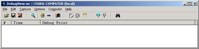 DebugView window